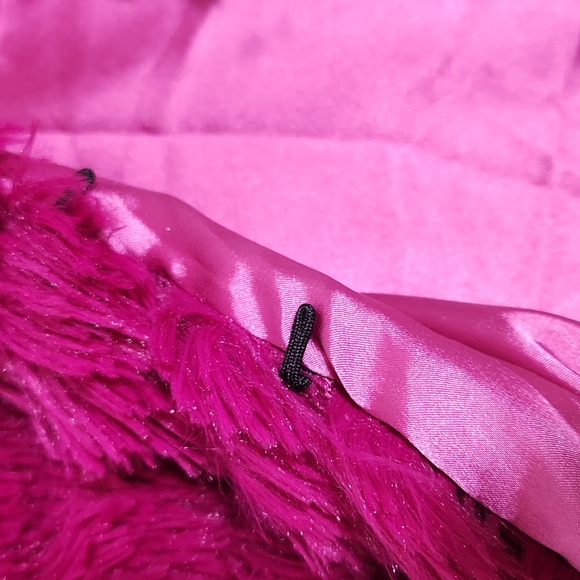 Hot Pink Anthropologie Faux Fur Capelet Shrug Bolero One Size Fits Most - Picture 3 of 15